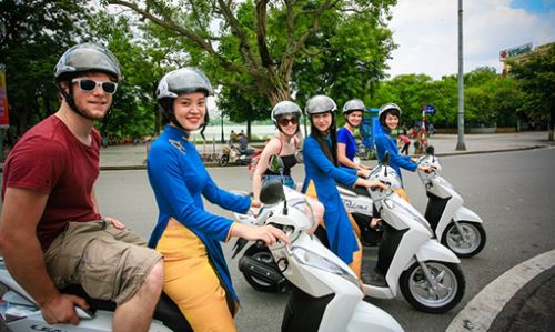 Voyage en moto à Hanoi